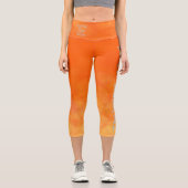 Yogi Capri Yoga Pant Orange Leggings (Vorderseite)