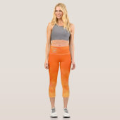Yogi Capri Yoga Pant Orange Leggings (Vorderseite)