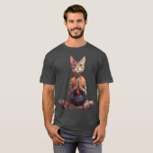 Yogi Cat Retro T-Shirt (Vorne ganz)