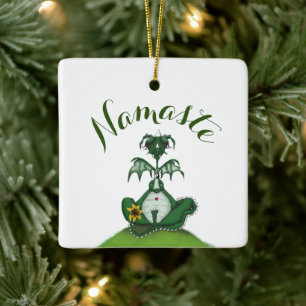 Yogi-Drache Keramikornament