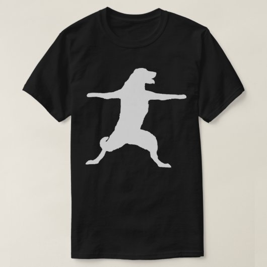 Yogi English Golden Retriever Dog Yoga Pose Niedli T-Shirt (Design vorne)