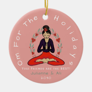 Yogi-Freunde sind der beste Schmuck Keramik Ornament