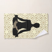 Yogi Lotus Pose Badhandtuch Set (Handtuch)