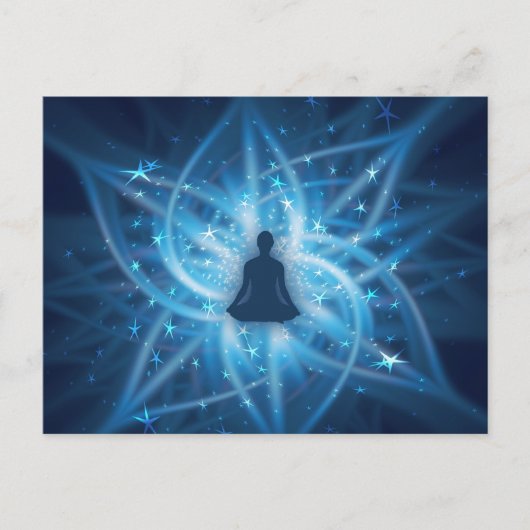 Yogi-Meditation Postkarte (Vorderseite)