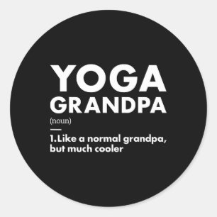 Yogi Opa Definition Yoga  Runder Aufkleber