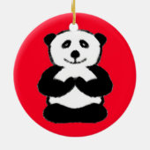 Yogi Panda - Einzigartige Weihnachtsschmuck (Hinten)