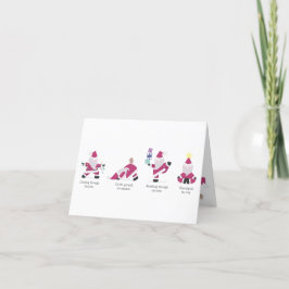 Yogi Santa Funny Yoga Pub Weihnachtskarte Feiertagskarte