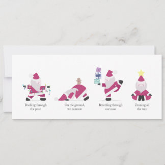 Yogi Santa Funny Yoga Pub Weihnachtskarte Feiertagskarte