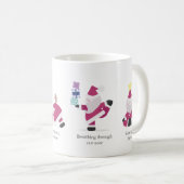 Yogi Santa Funny Yoga Pub Weihnachtskarte Kaffeetasse (VorderseiteRechts)