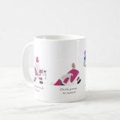 Yogi Santa Funny Yoga Pub Weihnachtskarte Kaffeetasse (Vorderseite Links)
