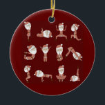 Yogi santa keramik ornament<br><div class="desc">Es ist ein Yogi Santa,  beten santa,  santa tun Meditation Urlaub Postkarte,  um Liebe,  Freude,  Gleichgewicht und Segnungen zu bringen.</div>