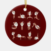 Yogi santa keramik ornament (Vorne)