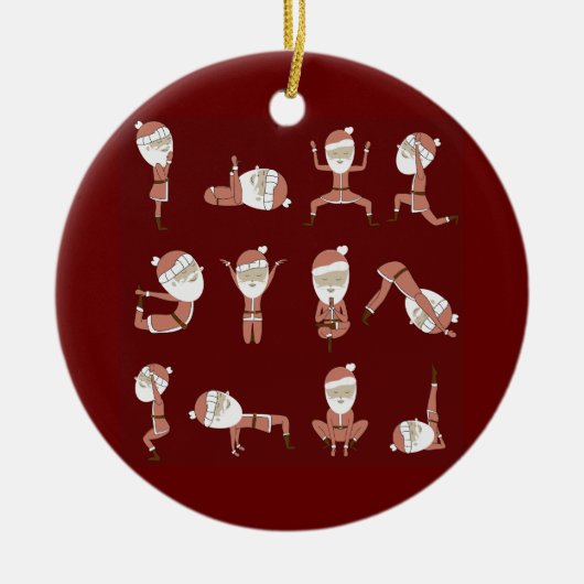 Yogi santa keramik ornament (Vorne)