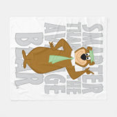 Yogi "schlauer als der durchschnittliche Bär" Fleecedecke (Vorderseite (Horizontal))