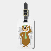 Yogi "schlauer als der durchschnittliche Bär" Gepäckanhänger (Vorderseite vertikal)