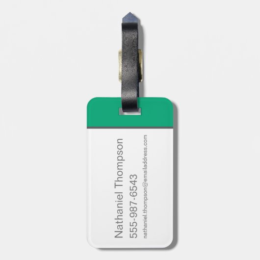 Yogi "schlauer als der durchschnittliche Bär" Gepäckanhänger (Rückseite vertikal)