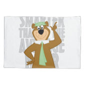 Yogi "schlauer als der durchschnittliche Bär" Kissenbezug (Rückseite)