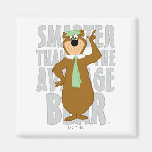 Yogi "schlauer als der durchschnittliche Bär" Magnet (Vorne)