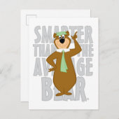 Yogi "schlauer als der durchschnittliche Bär" Postkarte (Vorne/Hinten)