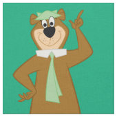 Yogi "schlauer als der durchschnittliche Bär" Stoff (Nahaufnahme)