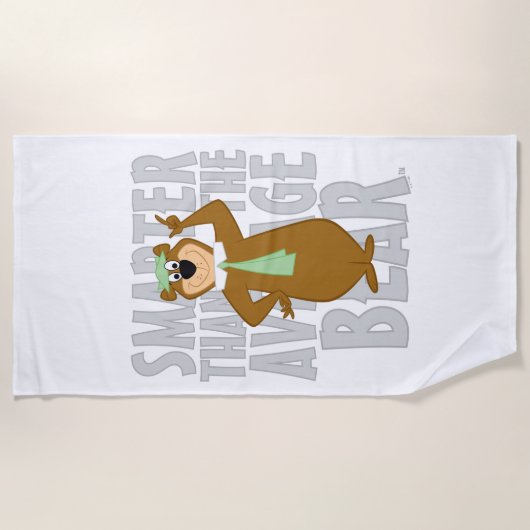 Yogi "schlauer als der durchschnittliche Bär" Strandtuch (Vorderseite)