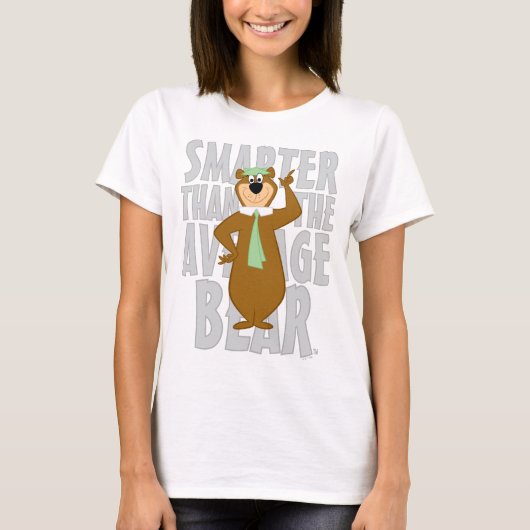 Yogi "schlauer als der durchschnittliche Bär" T-Shirt (Vorderseite)