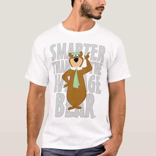 Yogi "schlauer als der durchschnittliche Bär" T-Shirt (Vorderseite)