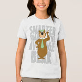 Yogi "schlauer als der durchschnittliche Bär" Tri-Blend Shirt (Vorderseite)
