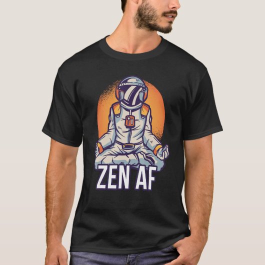Yogi Spaceman Yoga Astronaut Zen Af Yoga T-Shirt (Vorderseite)