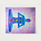 Yogi, Yoga, Chakra-System, Energie, Chi, Aura, Hea Wandteppich (Vorderseite (Horizontal))
