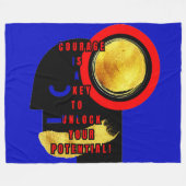 YOGIES ABSTRAKT Fleece Blanket (Vorderseite (Horizontal))