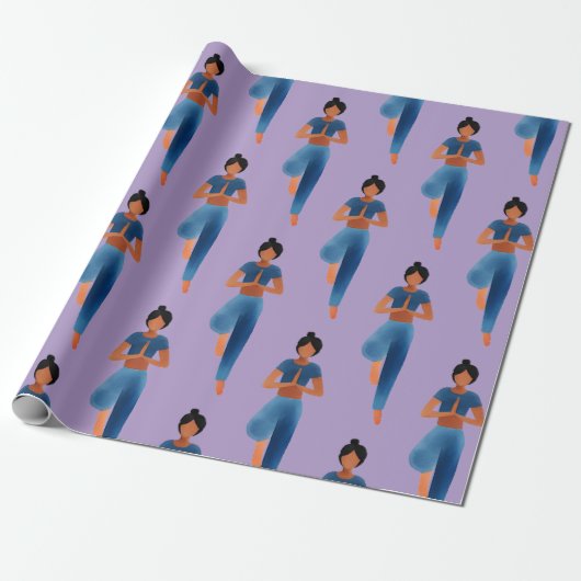 Yogini Asana Yoga Geschenkpapier (Ungerollt)