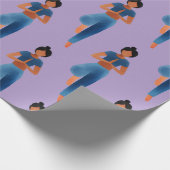 Yogini Asana Yoga Geschenkpapier (Ecke)