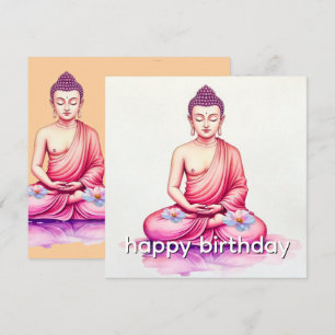 Yogini / Buddha Wasserfarben-Geburtstag, Meditatio Karte