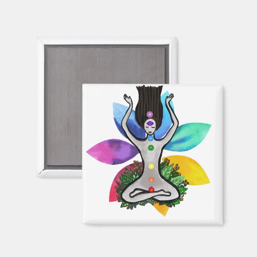 Yogini Chakra Magnet (Vorderseite/Rückseite)