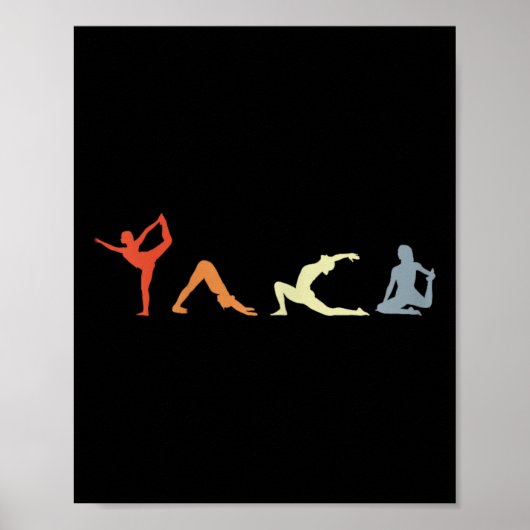 Yogini-Positionen Ayurveda Mädchen  Poster (Vorne)