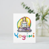 Yogini Postkarte (Stehend Vorderseite)
