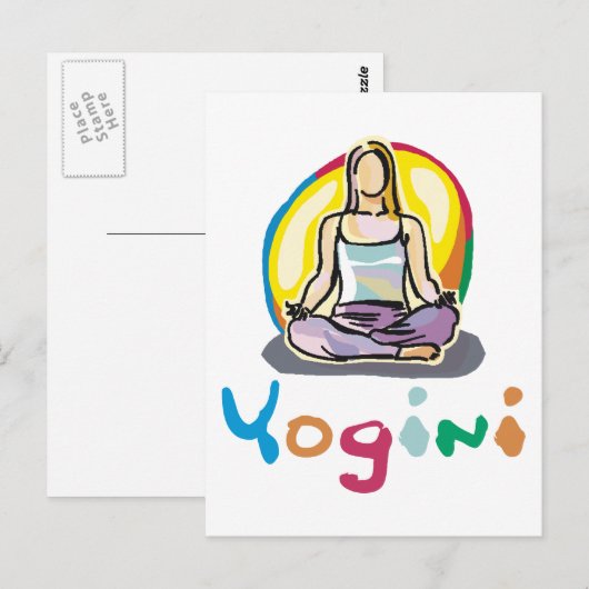 Yogini Postkarte (Vorne/Hinten)