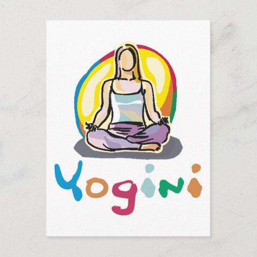 Yogini Postkarte (Vorderseite)