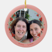 Yogis sind das beste Freunde-Ornament Keramik Ornament (Hinten)