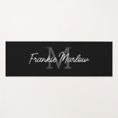 Yogmata-Mat für benutzerdefinierte schwarze Monogr Yogamatte (Vorderseite (Horizontal))