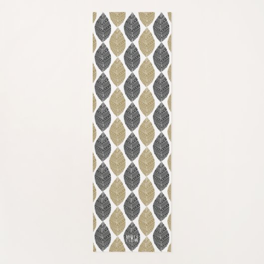 Yogmatte für Native Leaf Pattern Yogamatte (Vorderseite)