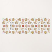 Yogmatte für Nautic Pattern individuelle Name Yogamatte (Vorderseite (Horizontal))