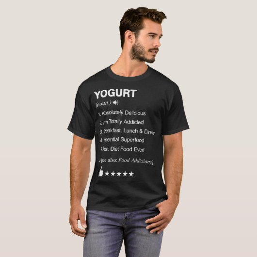 Yogurt Definition Meaning provokative Male T-Shirt (Vorne ganz)