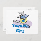 Yogurt Girl Postkarte (Vorne/Hinten)