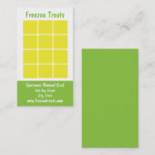 Yogurt Loyalty Business Card gefroren Treuekarte (Vorne/Hinten)