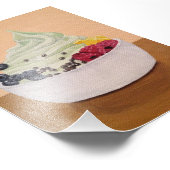 Yogurt-Print, gefroren Fotodruck (Ecke)