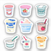 Yogurt Stickers Aufkleber (Vorderseite)