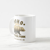 Yoho Bear Design for Nature Lovers – BC Wilderness Kaffeetasse (Vorderseite Links)