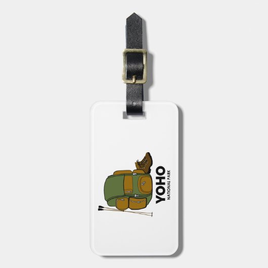 Yoho National Park Backpack Gepäckanhänger (Vorderseite vertikal)